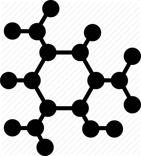 Clip Art Black And White Stock Bio Medical Icons By - Molecule Icon (464x512)