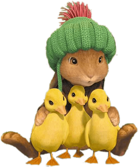 Benjamin Bunny And Three Ducklings Transparent Png - Benjamin Bunny Png (1280x720)