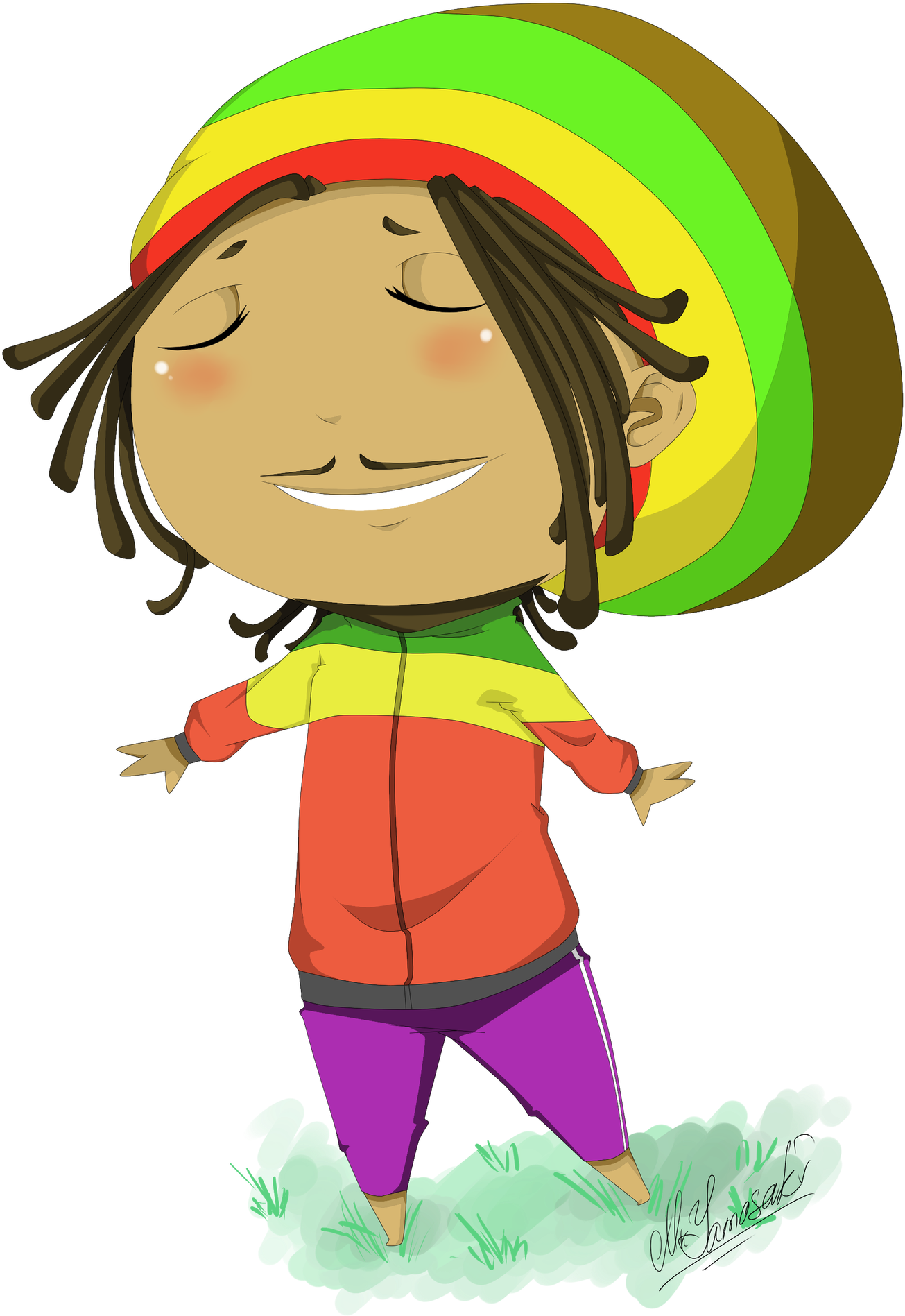 Bob Marley By Mryamasaki Bob Marley By Mryamasaki - Cartoon (1600x1987)