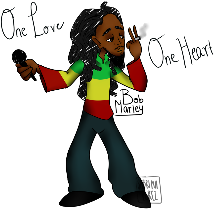 Bob Marley By Achrylicabass Bob Marley By Achrylicabass - Cartoon (1024x1024)