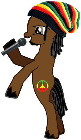 Bob Marley Pony By Cold Burn - Cartoon (1024x740)