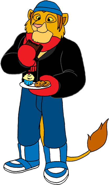 Johnny Eating Christmas Treats By Lionkingrulez - Johnny Eating Christmas Treats By Lionkingrulez (432x722)