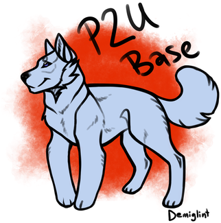 Husky P2u Base By Borderlineoxymoron - Companion Dog (350x350)