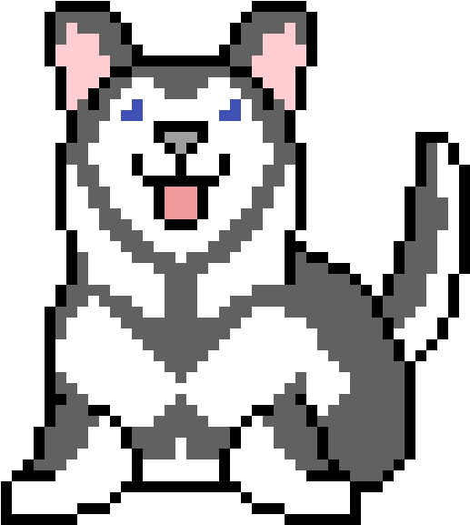 Husky - Husky Siberiano Pixel Art (1200x1200)