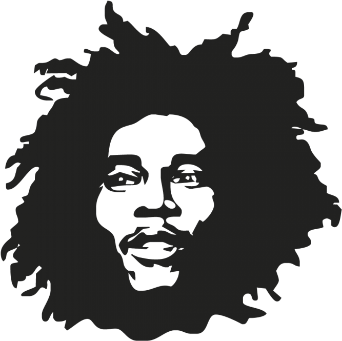 Stickers Bob Marley - Bob Marley (700x698)