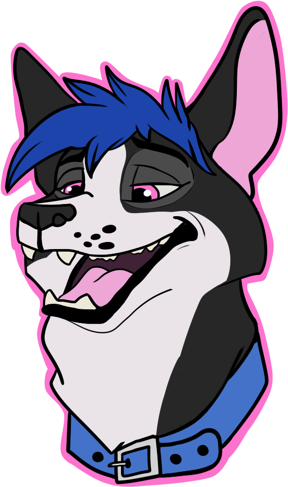 Casey Husky Headshot Com - Cartoon (1000x1000)