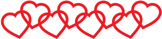 Heart Border 3 - Red Heart Love Border (349x349)