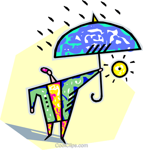 Human Form With An Umbrella Royalty Free Vector Clip - Maddenin Değişimi Ve Tanınması 5 (457x480)