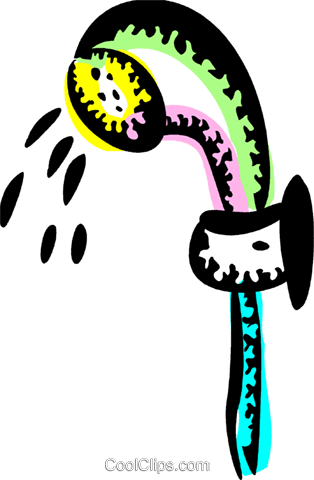 Shower Heads Royalty Free Vector Clip Art Illustration - Shower Heads Royalty Free Vector Clip Art Illustration (314x480)