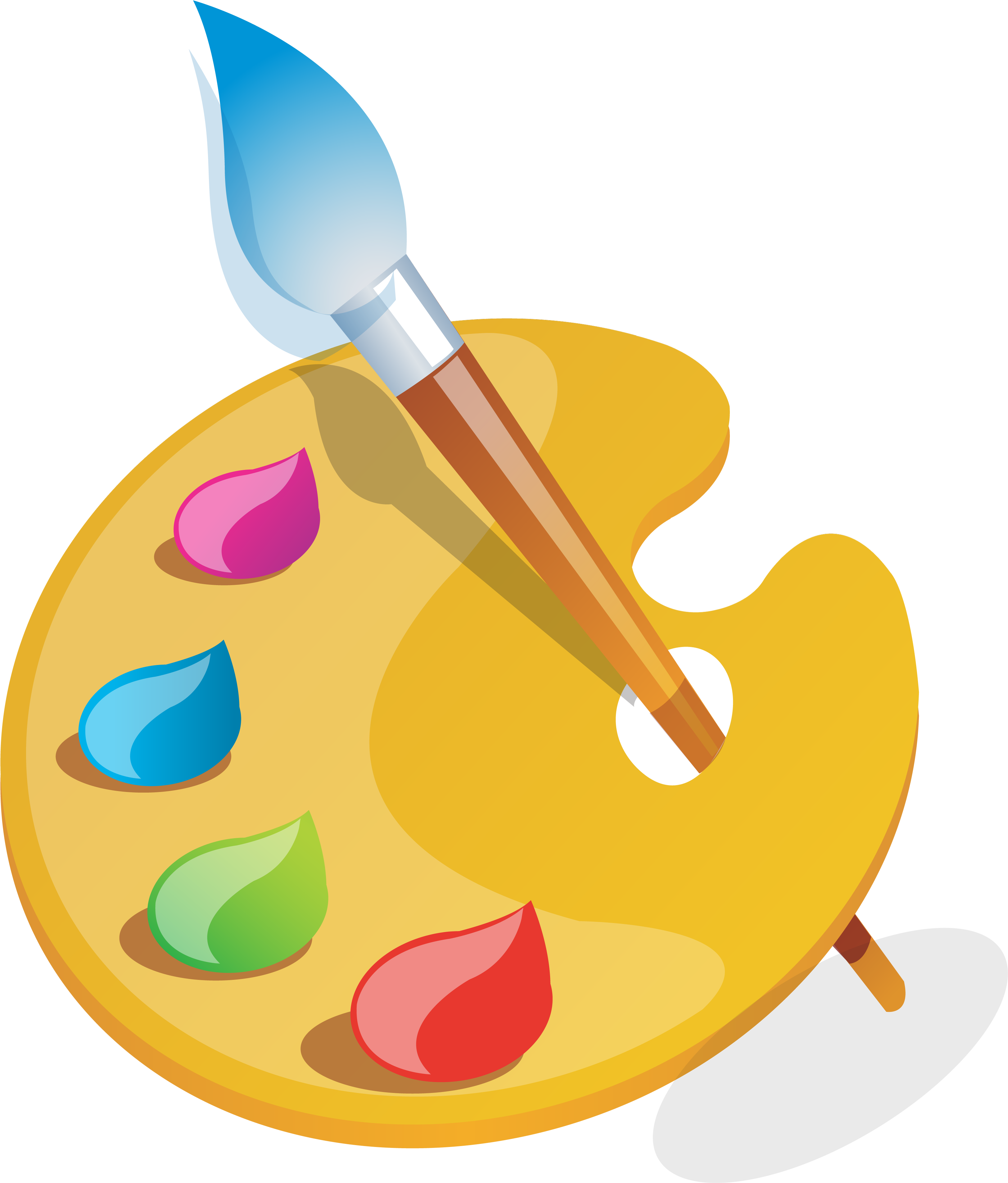 Palette Painting Holi Paintbrush Free Clipart Hq Clipart - Palette (3255x3840)
