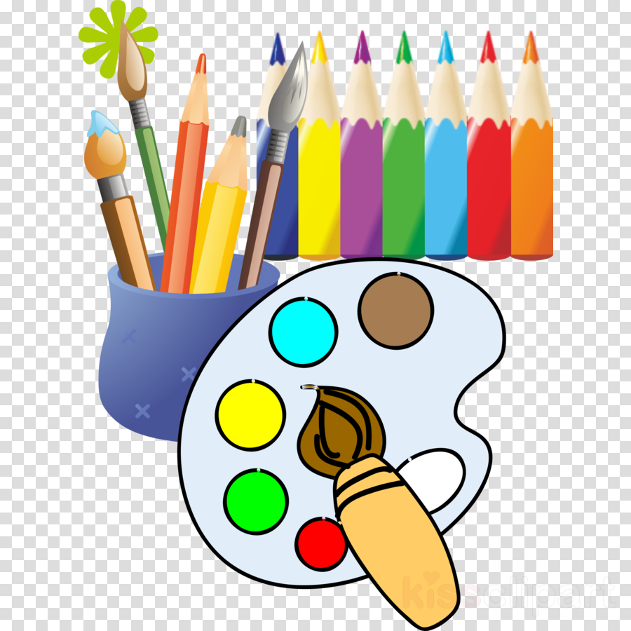 Painting Tools Cartoon Clipart Paint Brushes Drawing - Painting And Drawing Clipart (900x900)