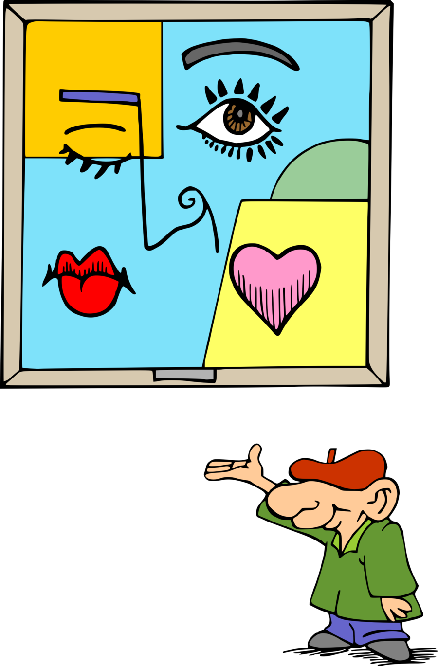 Cubism Clip Art Clipart Computer Icons Clip Art - Masterpiece Clipart (900x1369)