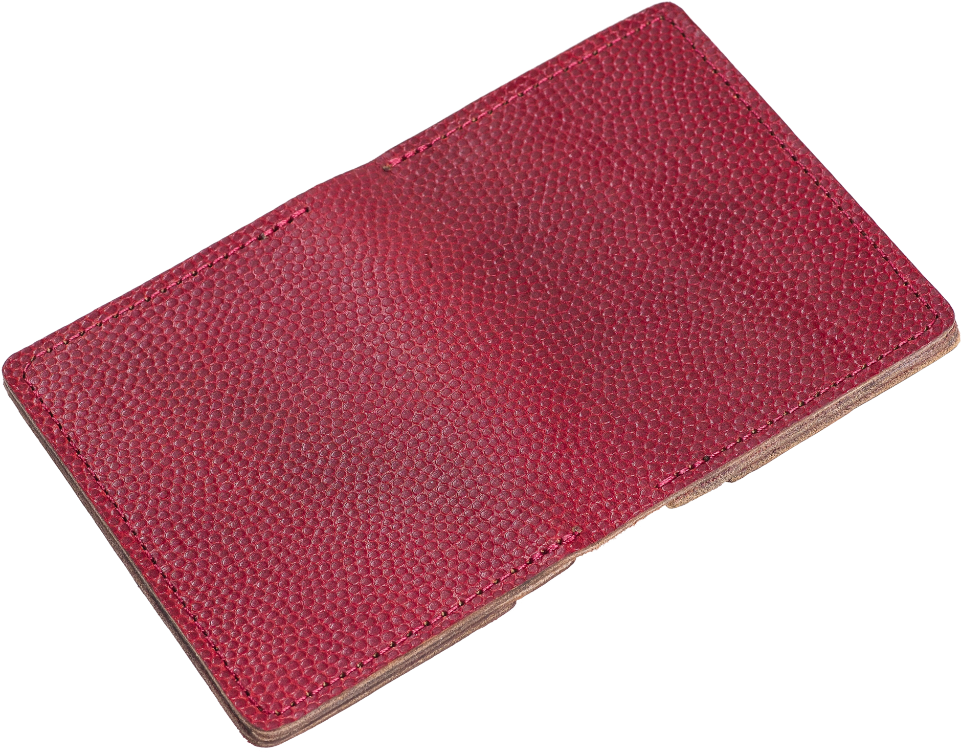 Exterior Of Football Texture On Horween Leather Wallet - Exterior Of Football Texture On Horween Leather Wallet (1879x1472)