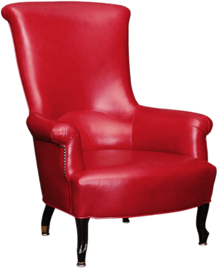 Download Red Leather Chair Clipart Png Photo - Leather Chair Png (480x572)