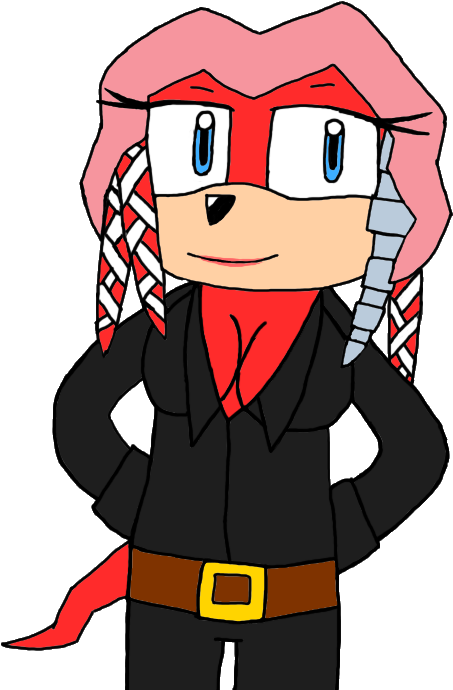 Rose In Leather By Web-disaster - Cartoon (505x703)