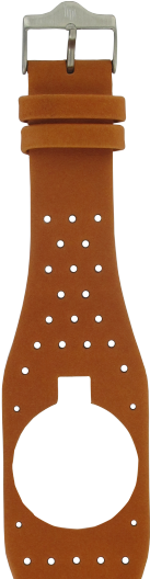 Orange Perforated Smooth Leather For Big Tv / Mythic - Beer Bottle (480x548)