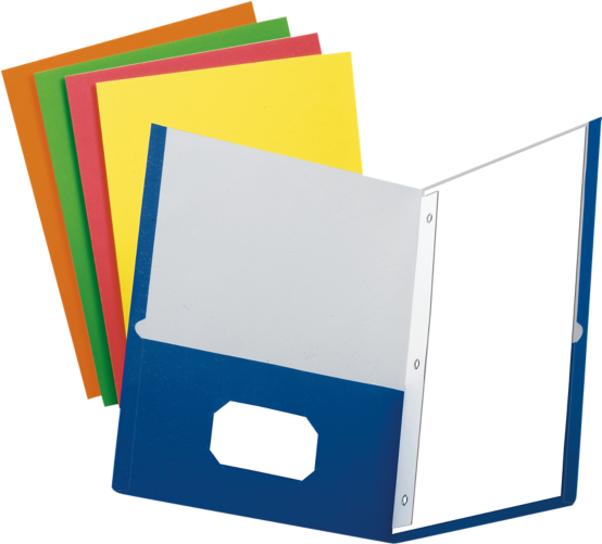 Graphic Black And White Stock Pf Asst Pdq Brad Hei - Pocket Folders With Brads (622x500)