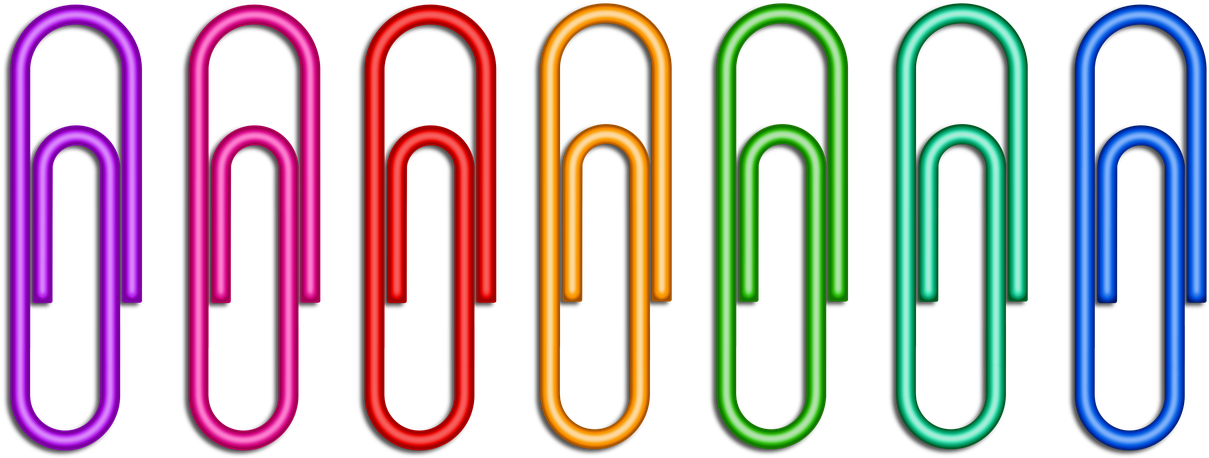 Paper Clips,clip,office,work - Paper Clips Clip Art (1280x626)