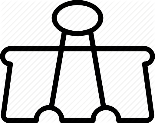 Paper Clip Clipart Paper Clip Binder Clip - ไอคอน คลิป หนีบ กระดาษ (512x409)