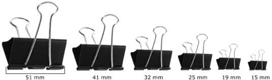 Prendedor De Papel Tamanhos (570x570)