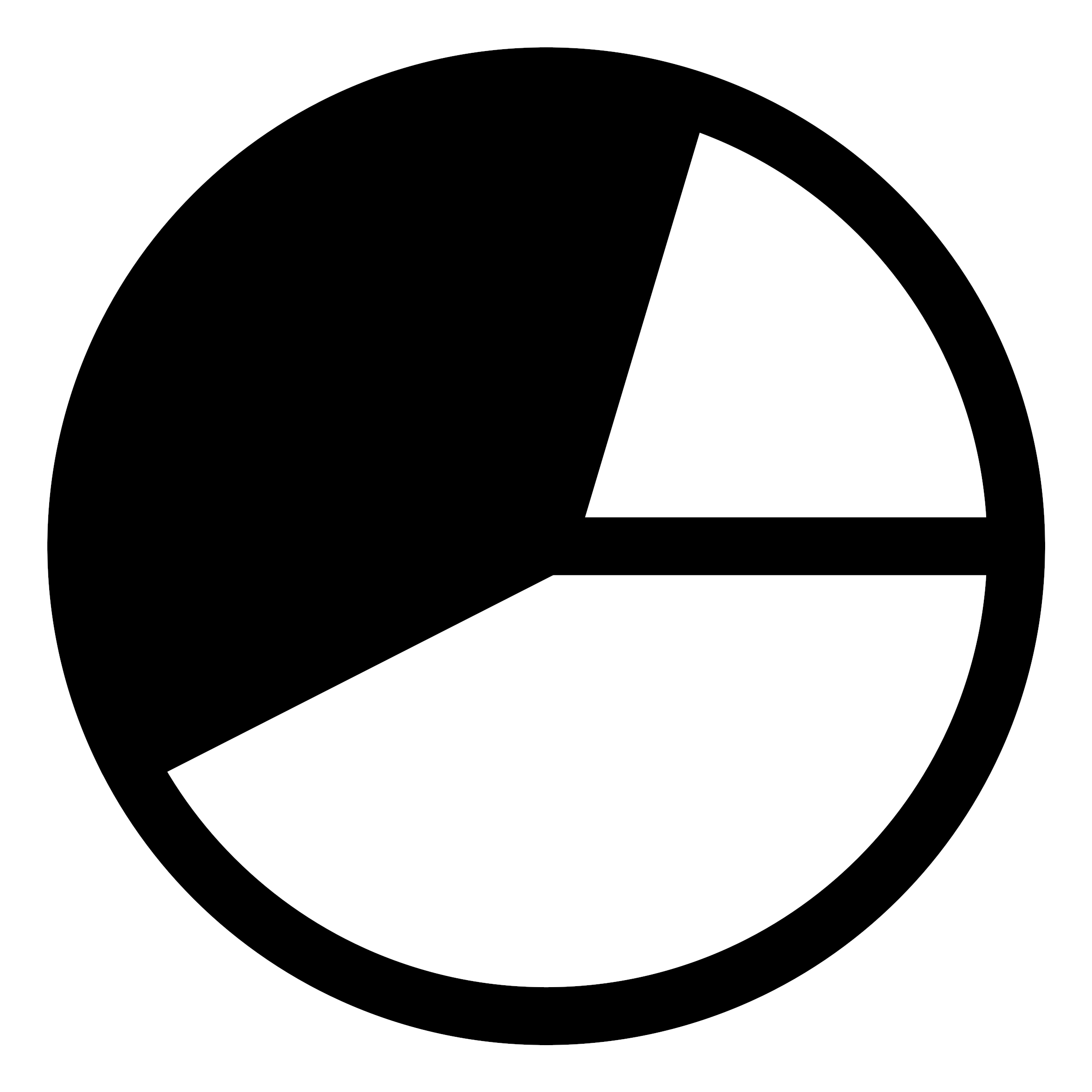 Pie Chart Clipart Black And White - Pie Graph Clipart Black And White (2400x2400)