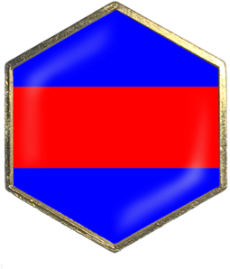 Maritime Signal Flag "3" Hex - International Maritime Signal Flags (600x600)