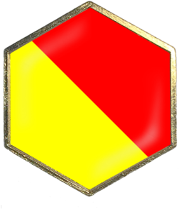 Maritime Signal Flag "o" Hex - International Maritime Signal Flags (600x600)