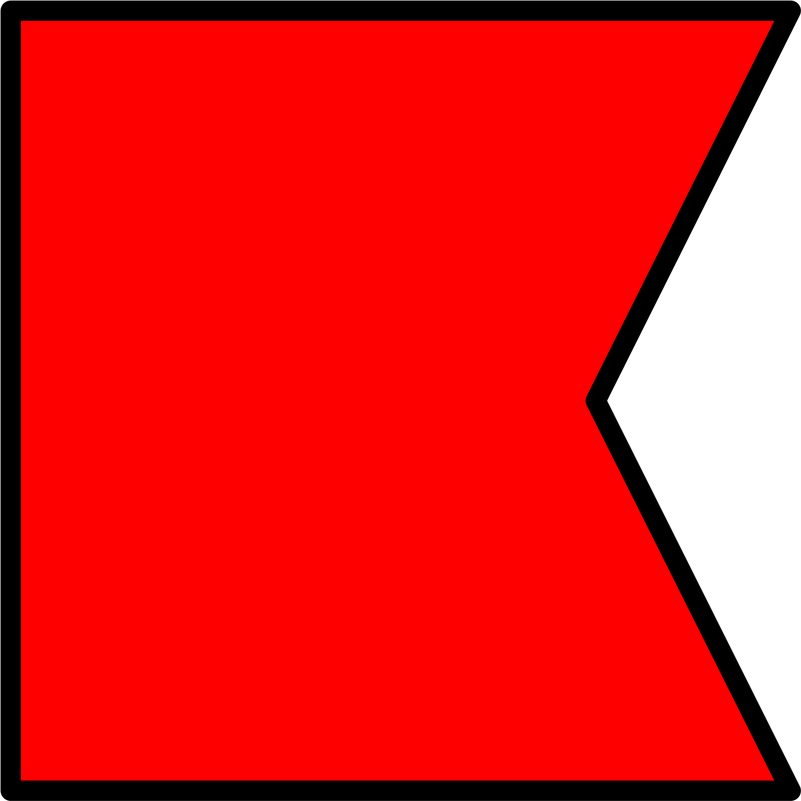 Open - Bravo Signal Flag Png (2000x2000)