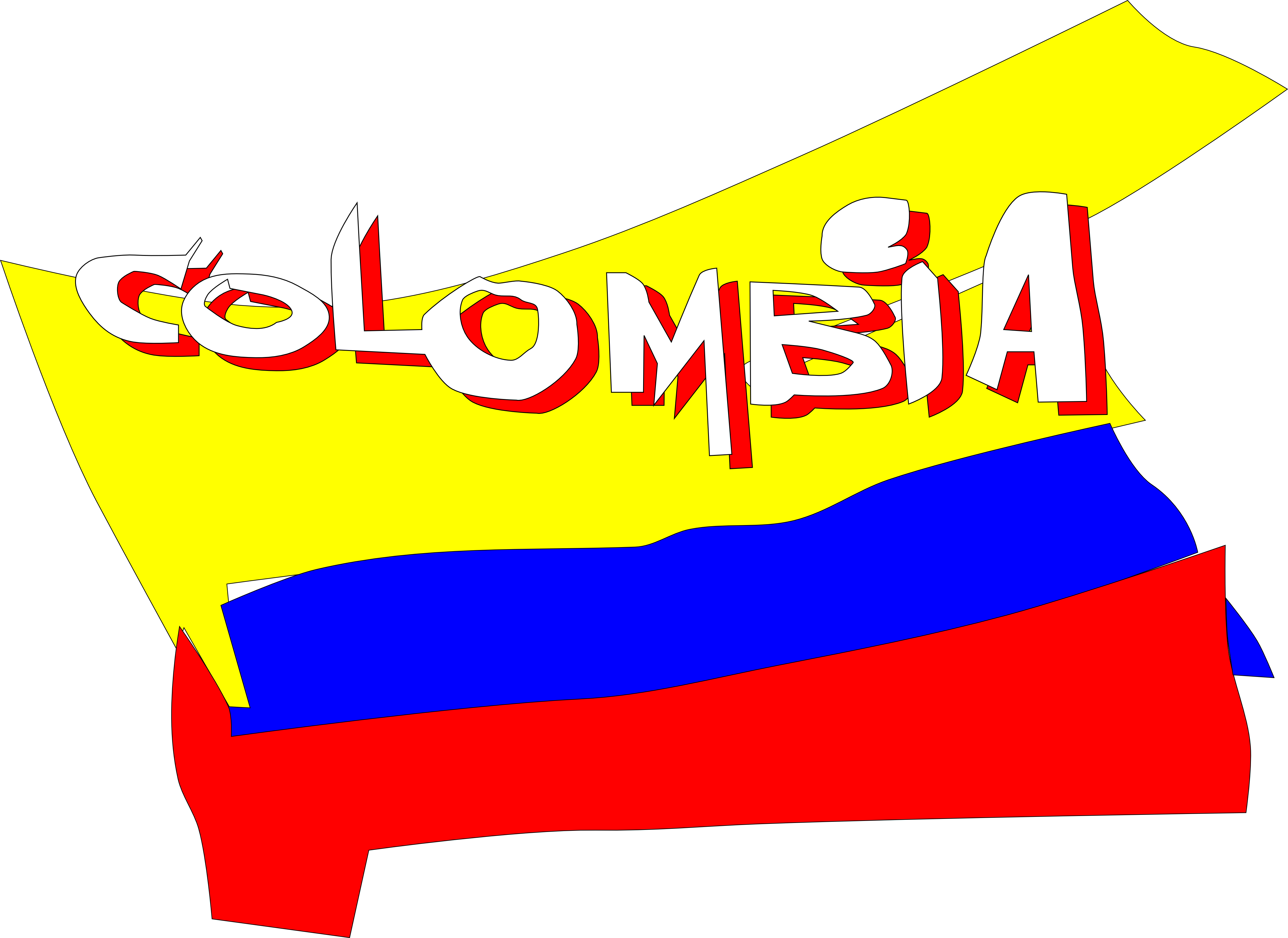 Colombian - Clipart - Colombia Clipart Png (4444x3237)