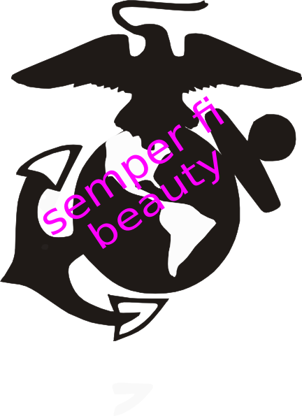 Semper Fi Beauty Clip Art At Clker - Usmc Logo Clip Art (432x595)