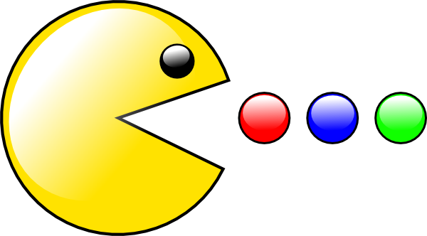 Clip Art Pac Man Free - Pacman Png (960x531)