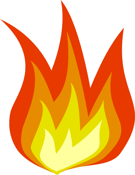 Free Fire Clipart Illustration Image - Easy Fire Clipart (462x599)