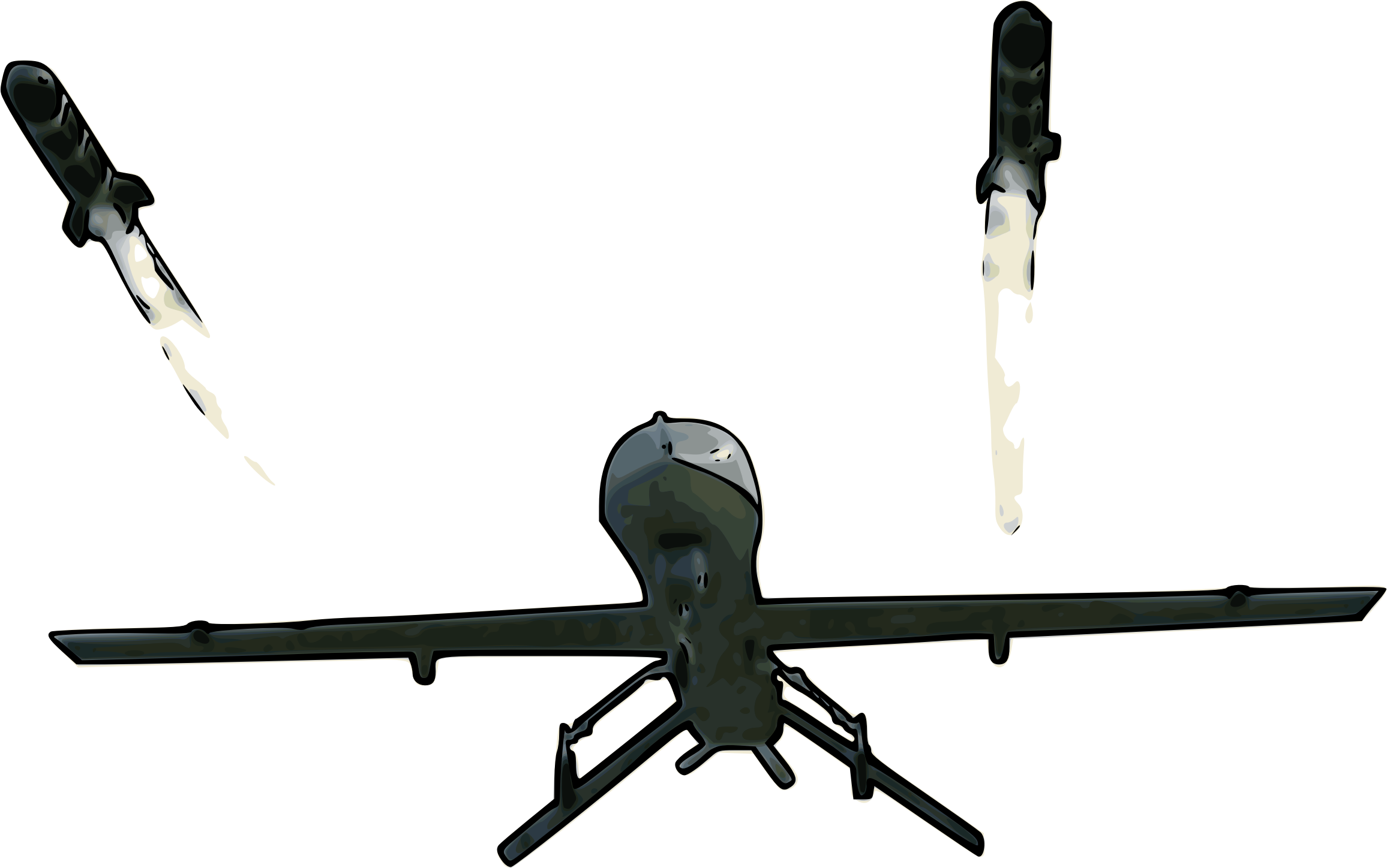 Big Image - Predator Drone Clipart (2312x1448)