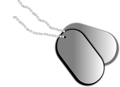 Dog Tags Tags Identification Name Military - Transparent Background Dog Tags Clipart (469x340)