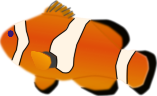 Aquarium Fish Amphiprion Percula Clip Art - Clown Fish Transparent Background (594x363)