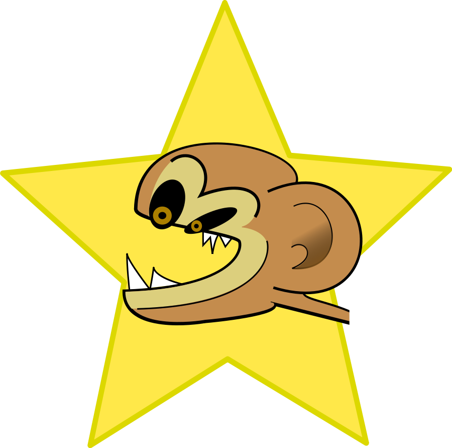 Clipart - Crazy Monkey - Crazy Monkey (900x891)