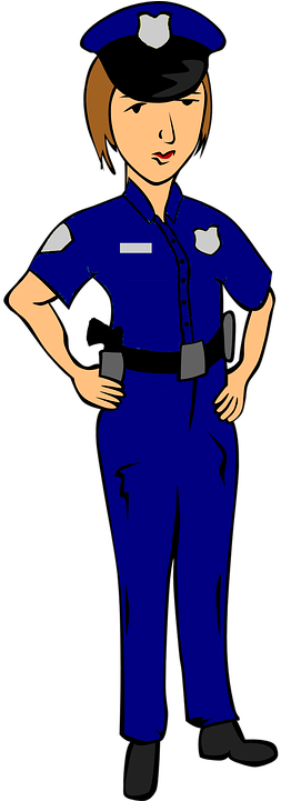 Police Clipart Vector Png - Drawing A Police Officer (360x720)