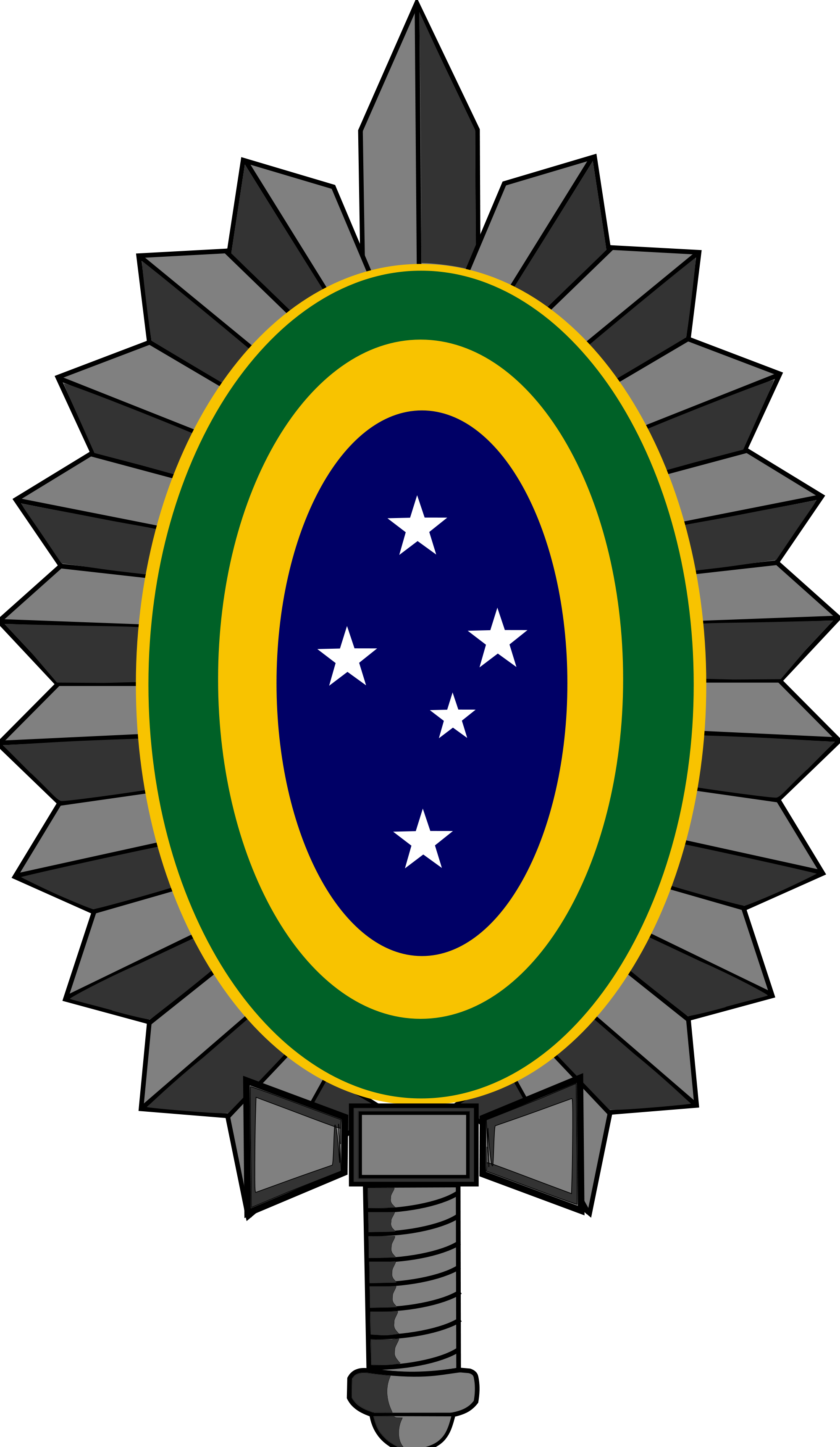 Open - Símbolo Do Exército Brasileiro Png (2000x3444)
