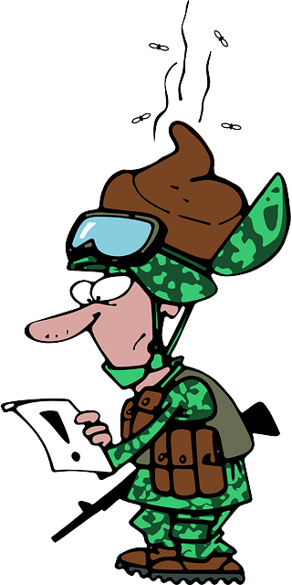 Soldier Brainwashing, Military, Obedience, Orders, - Confused Cartoon Soldier (320x640)