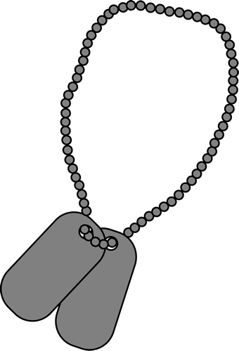 Military Dog Tags Clip Art Image Blank Military Dog - Military (340x500)