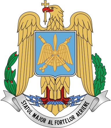 Romanian Air Force Coat Of Arms - Romanian Ministry Of National Defence (400x466)