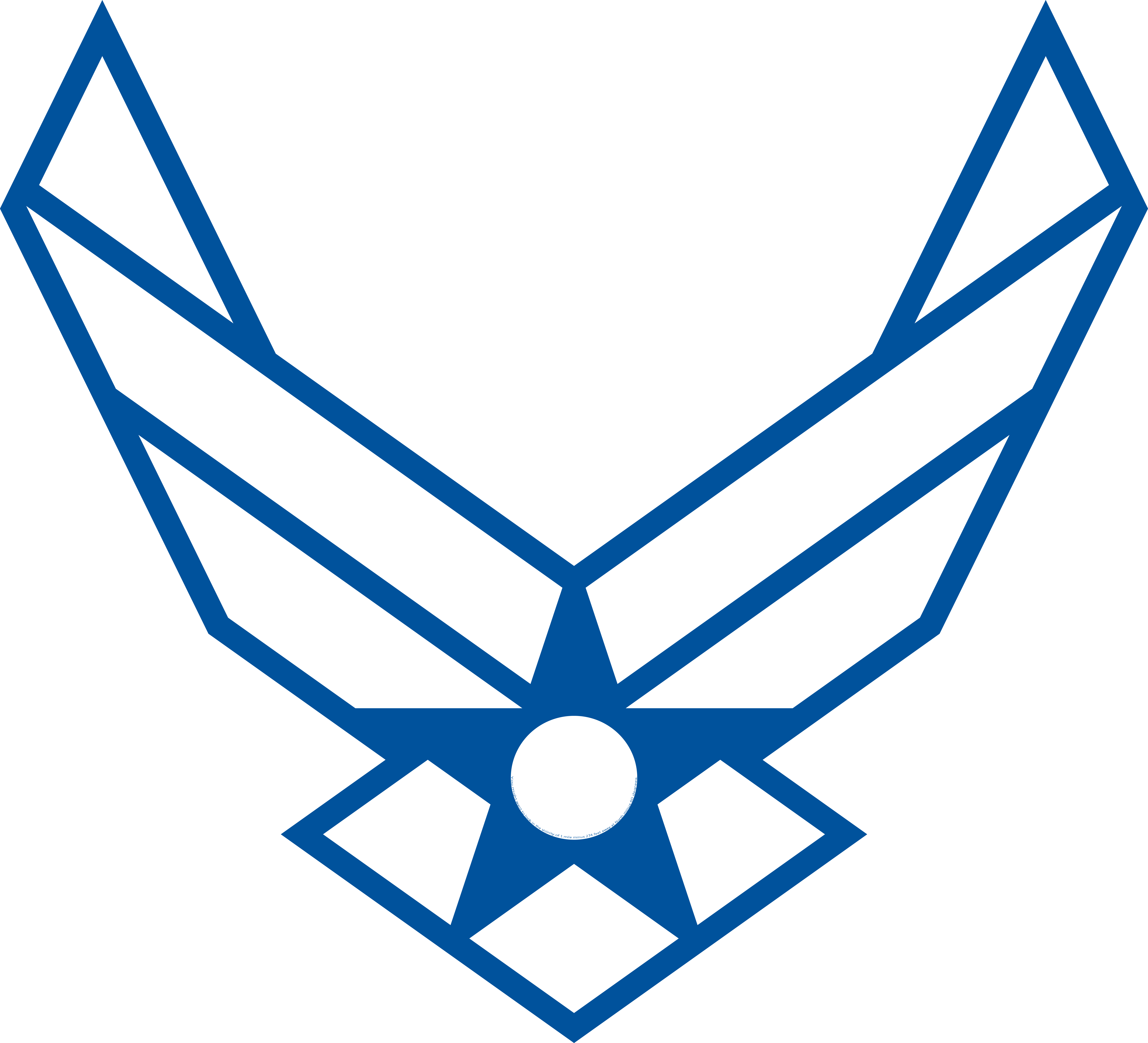 The United States Air Force Is The Aerial Warfare Service - United States Air Force Symbol (7200x6542)