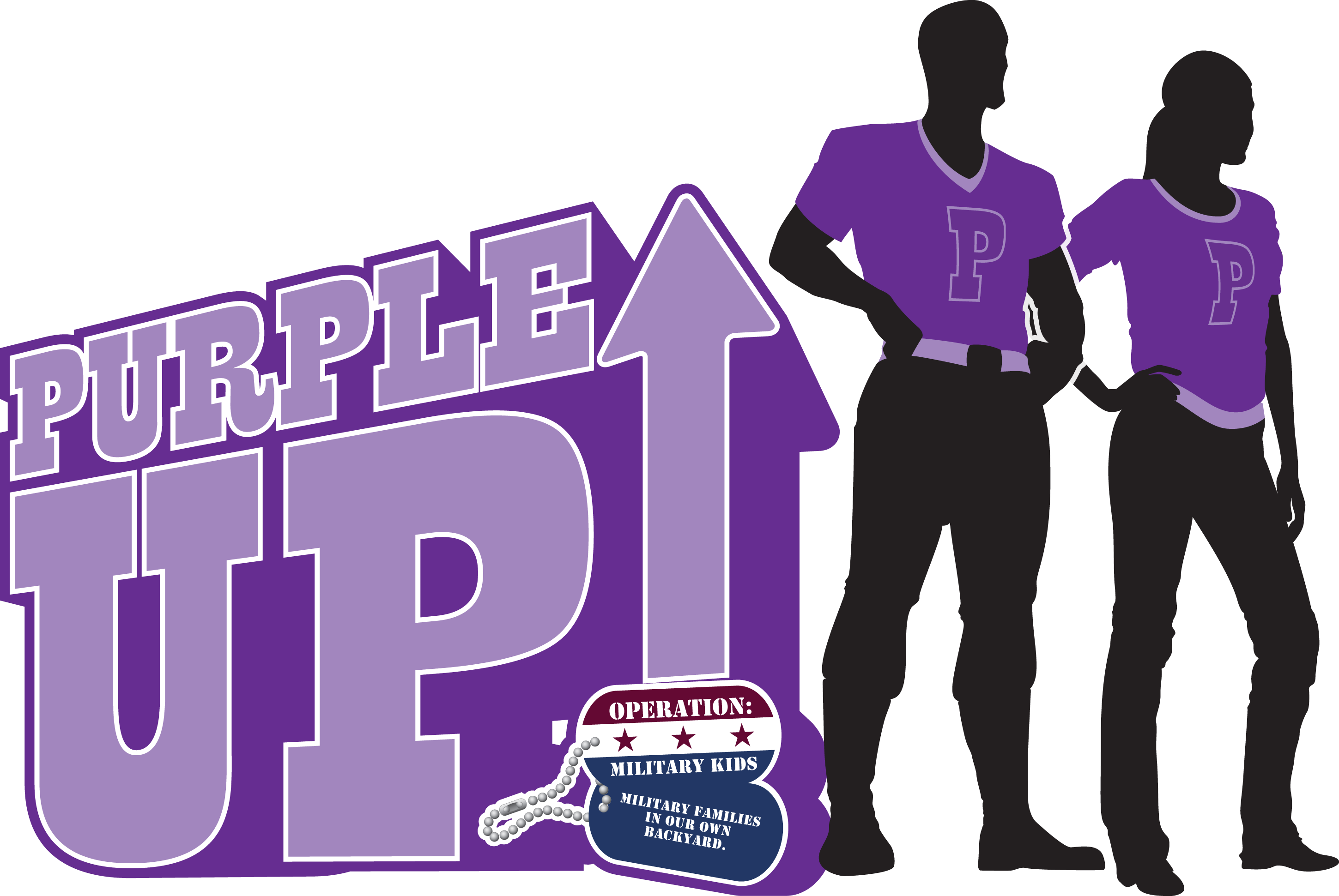 Purpleup - Purple Up Clipart Military Child (2899x1941)