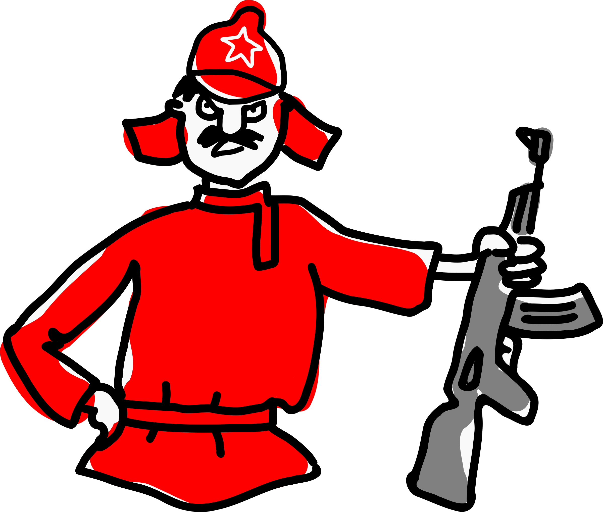Big Image - Red Army Clipart (2400x2038)