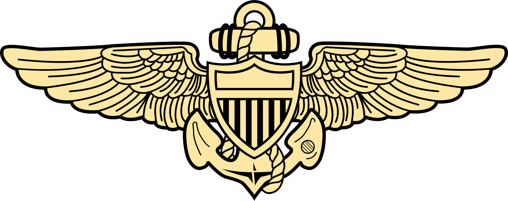 Open - Us Navy Pilot Wings (2000x793)