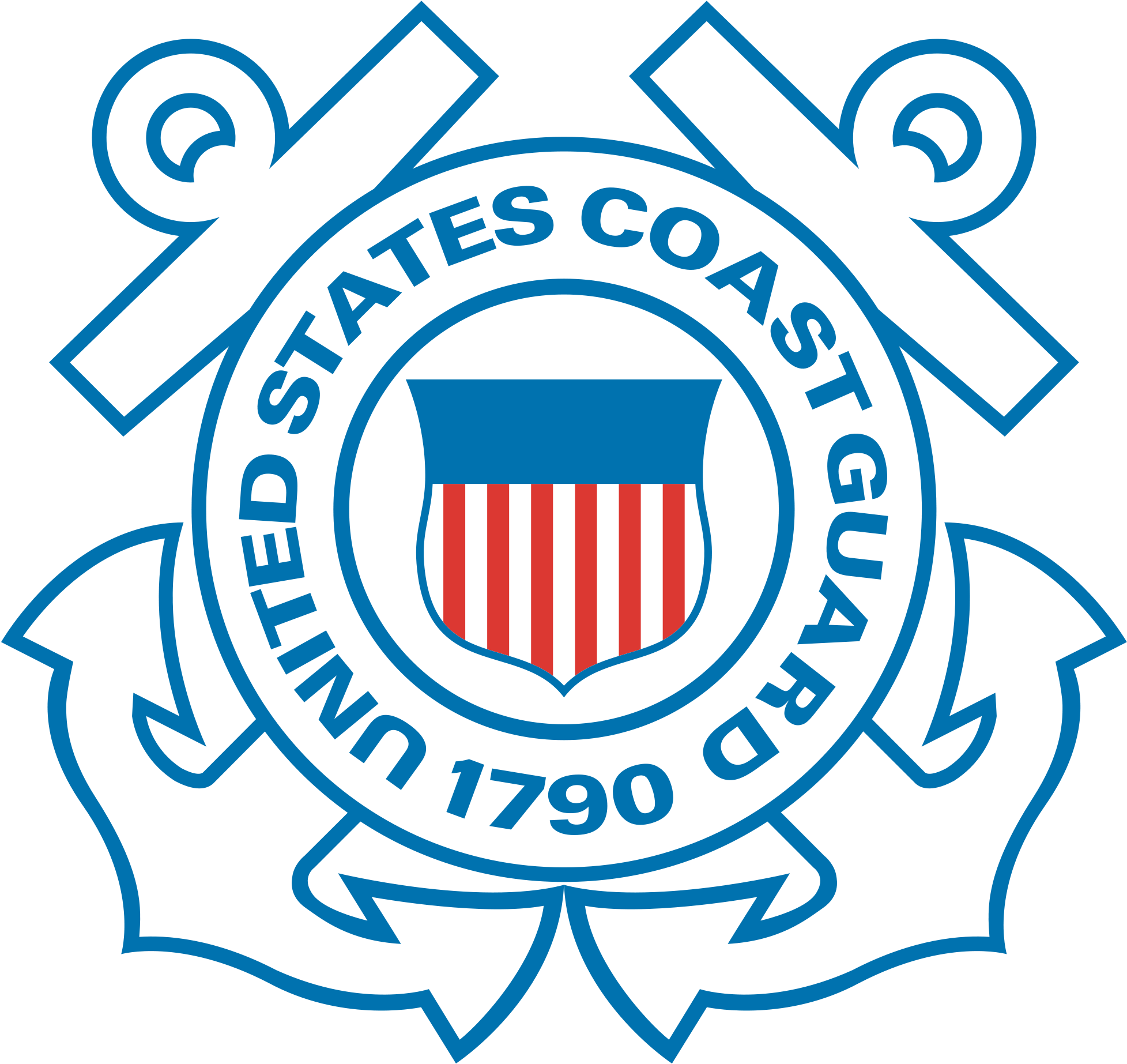 United States Coast Guard - Us Coast Guard Logo Png (2000x2000)