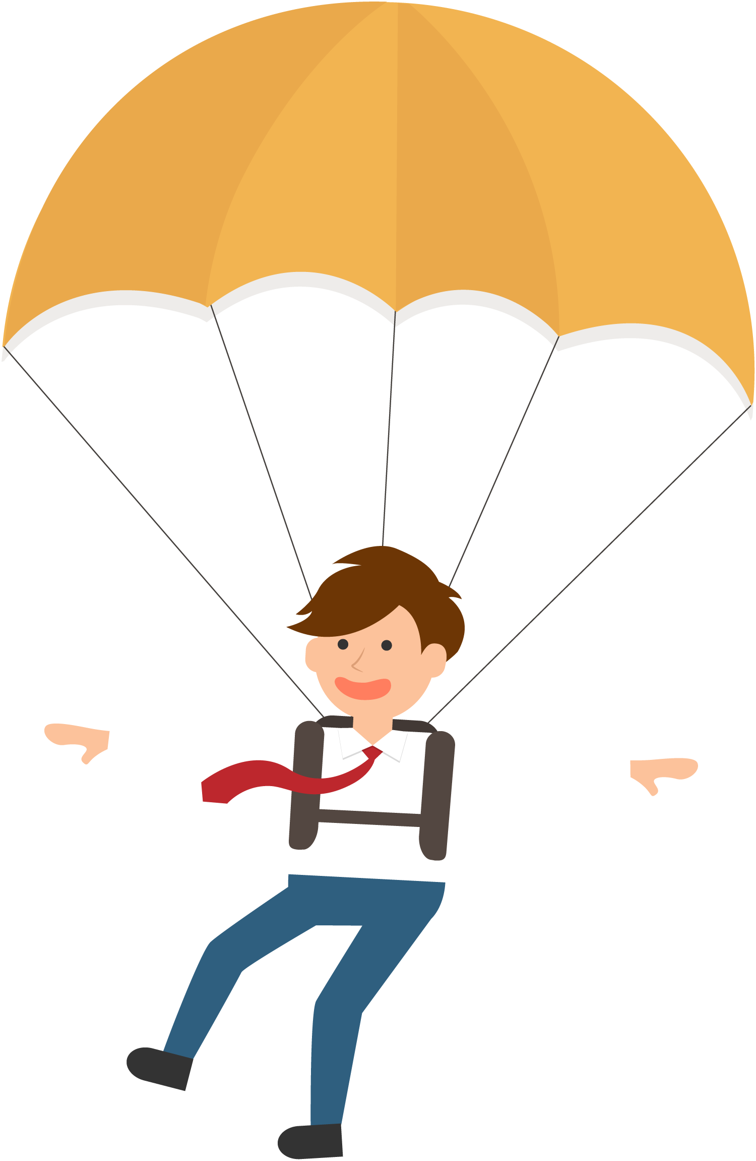 Parachute Parachuting Clip Art - Parachute Clipart Png (1500x2301)