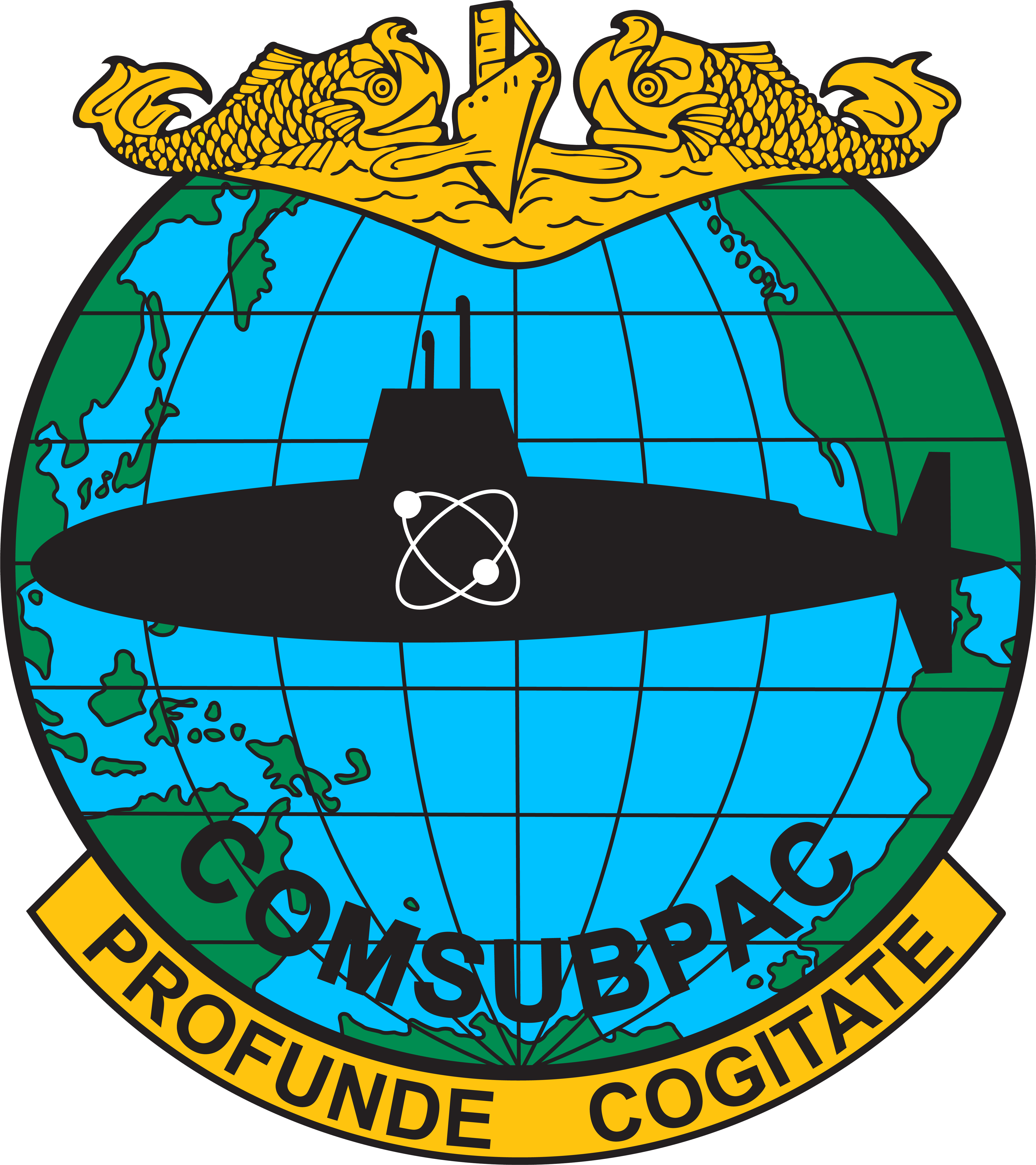 Subpac Seal - Commander Submarine Force Us Pacific Fleet (4534x5097)