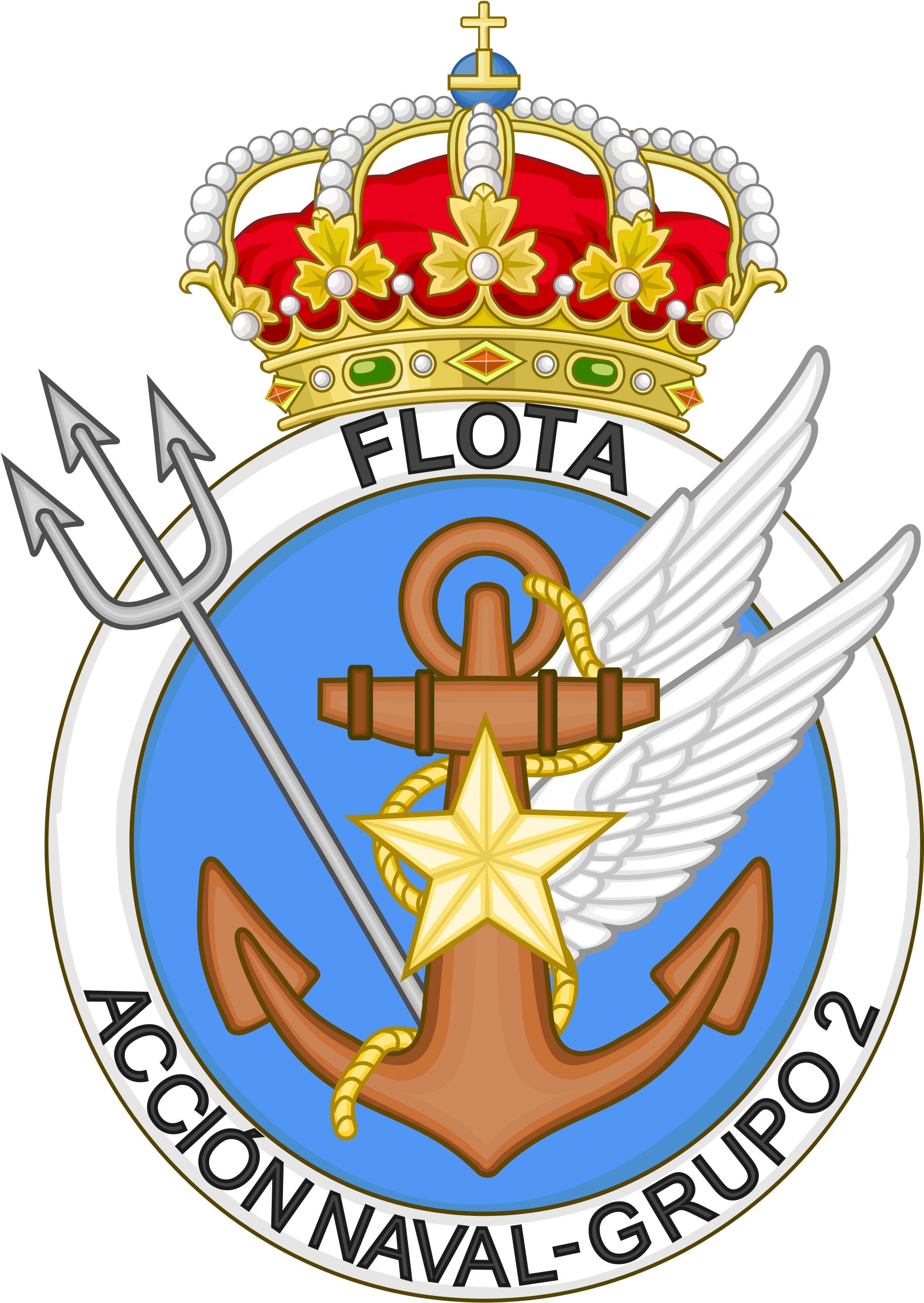 Spanish Navy Mine Countermeasures Force - Emblema Tercio Don Juan De Austria 3 De La Legion Almeria (2000x2824)