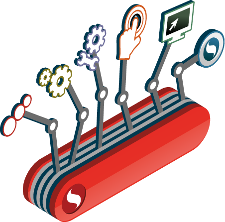 Swiss Knife Clipart - Swiss Army Knife Animated (452x446)